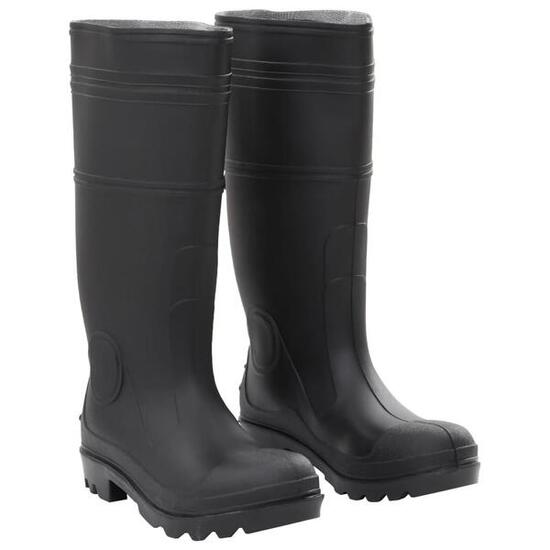 Bottes de pluie VidaXL PVC taille 38 noires