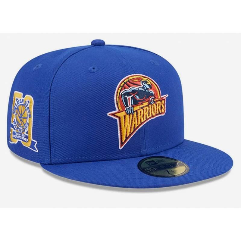 Casquette NBA Golden State Warriors New Era Hardwood Classic 59FIFTY Bleu 2/5