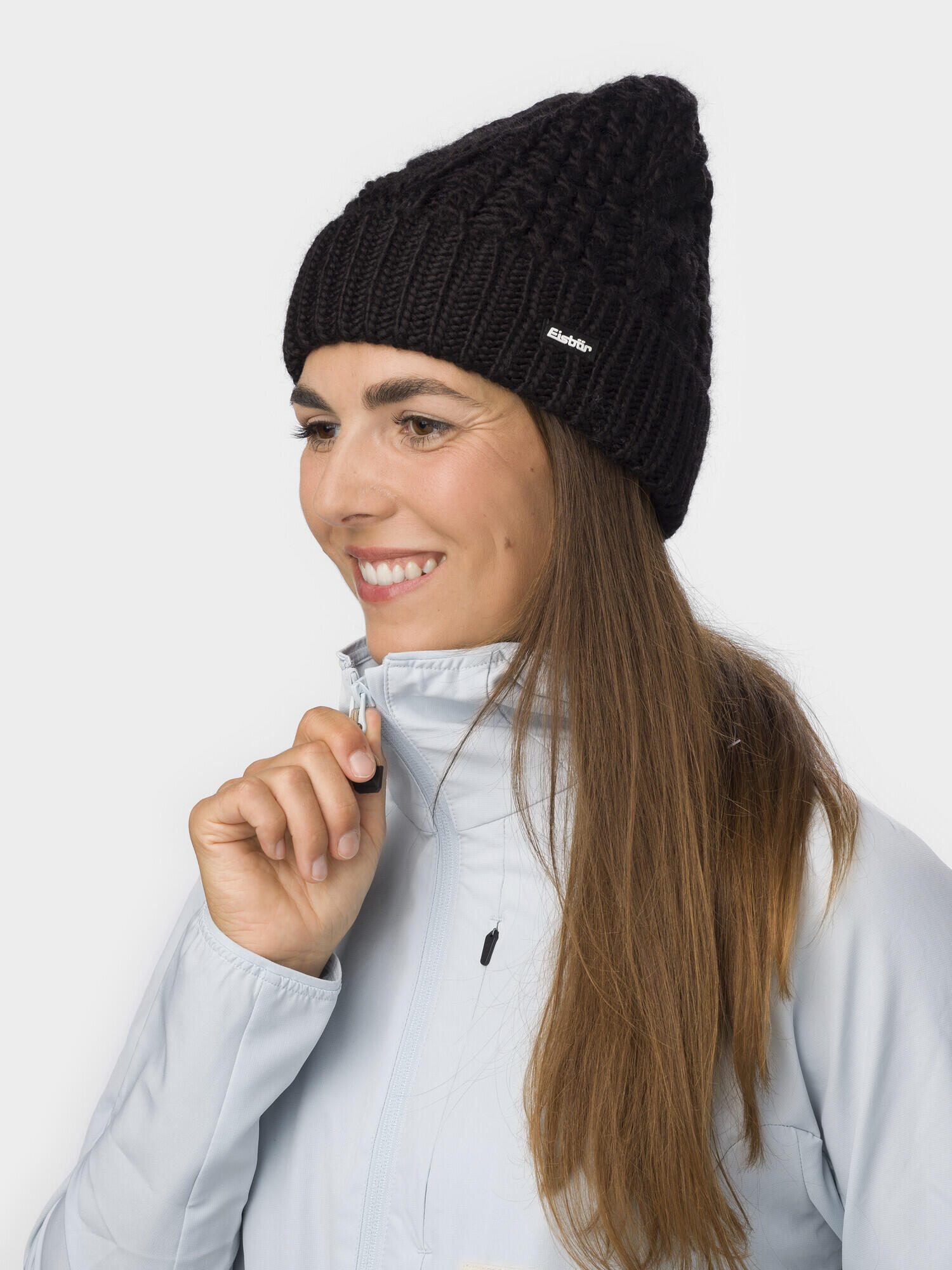 Mütze Afratos Oversized Wintermütze Damen Strickmütze mit Umschlag Fleece warm 4/4