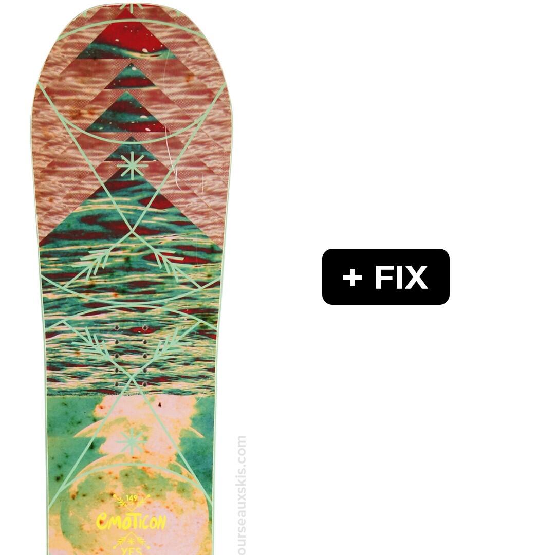 Capita - Reconditionné - Yes Emoticon + Fix - Etat Excellent - Snowboard - Multicolore - 143 - Decathlon