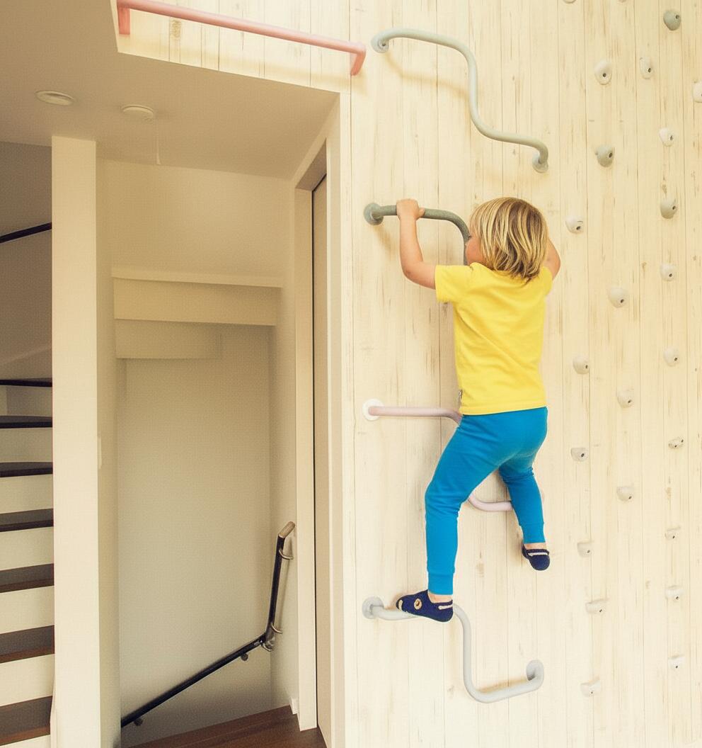 RBX Barre de Traction Gymnastique Incurvée Mur et Plafond 3/7