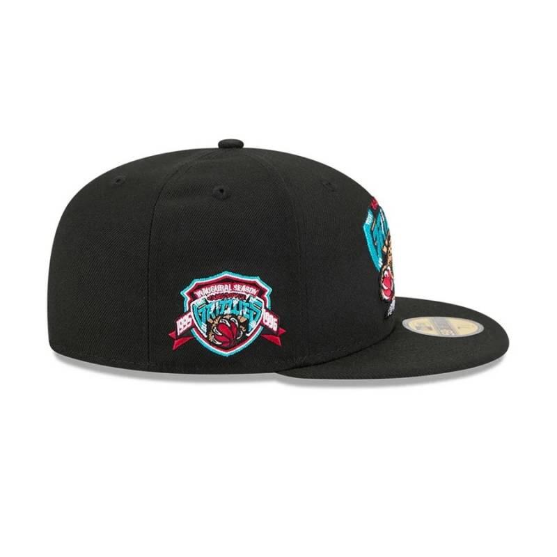 Casquette NBA Memphis Grizzlies New Era Hardwood Classic 59FIFTY Noir 2/4
