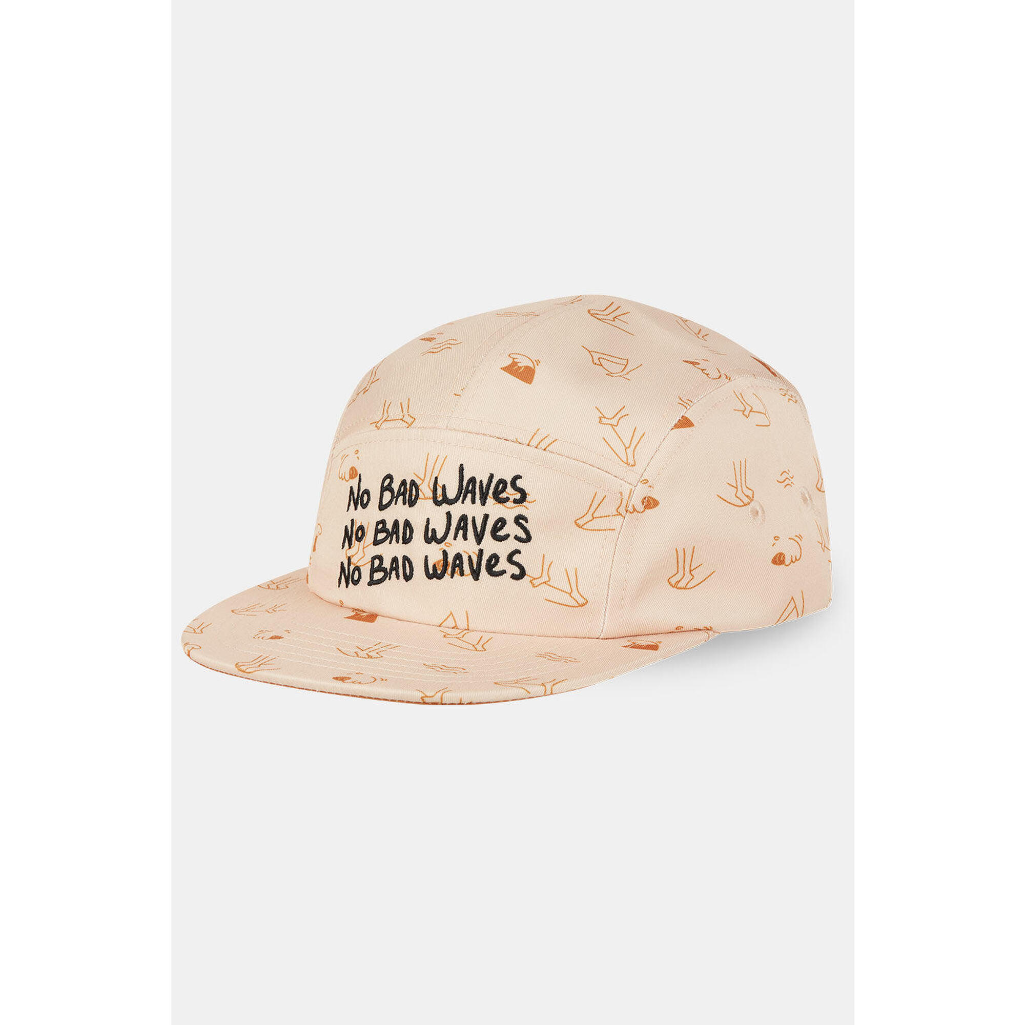 After Essentials - Casquette Adulte 5 Panel - Fins Print - Casquette - Beige - Taille Unique - Decathlon