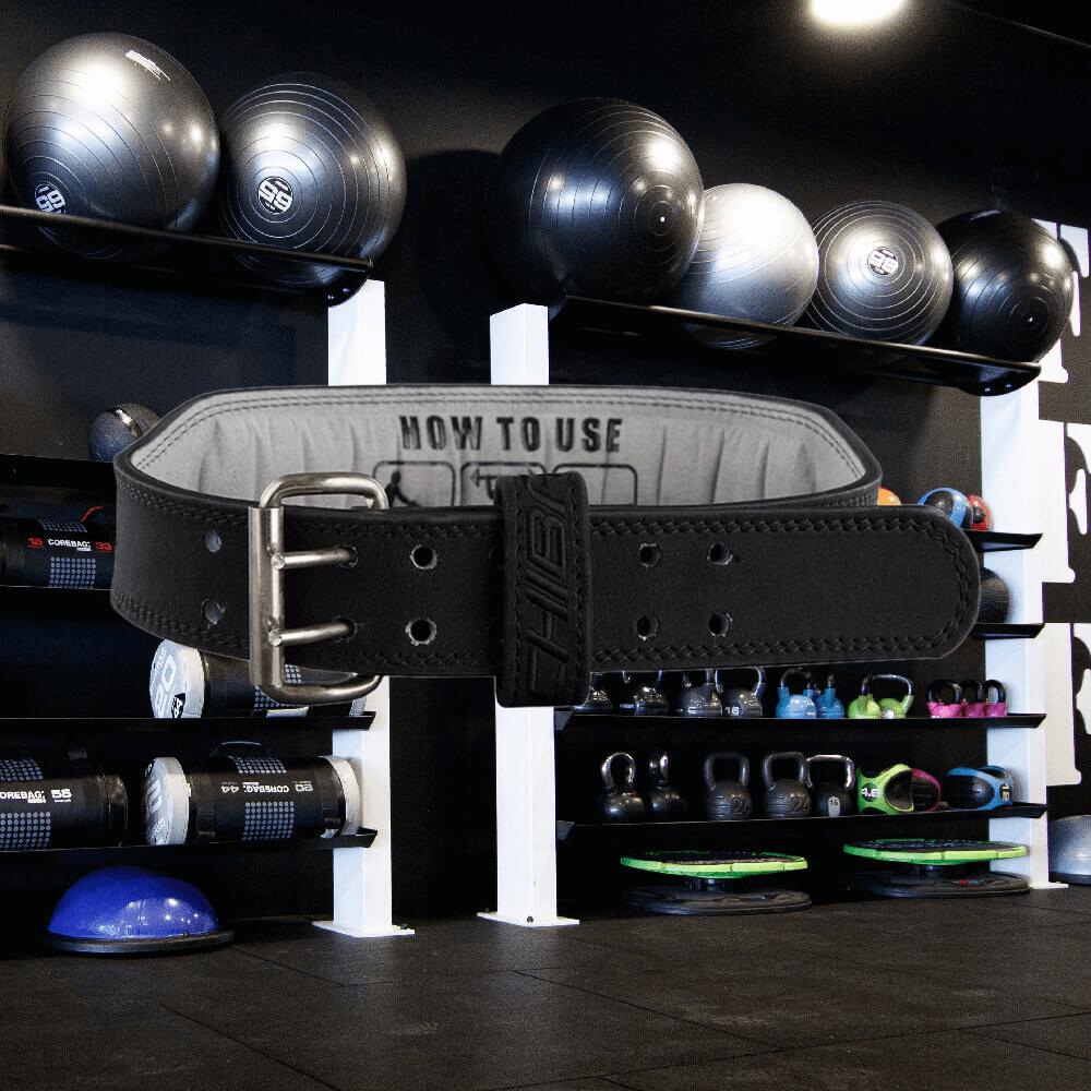 Chiba 40810 Leather Training  Belt (Black/Black) S - Accessoires - Riemen 2/3