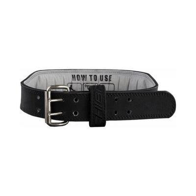 Chiba 40810 leather training belt (black/black) s - accessoires - riemen