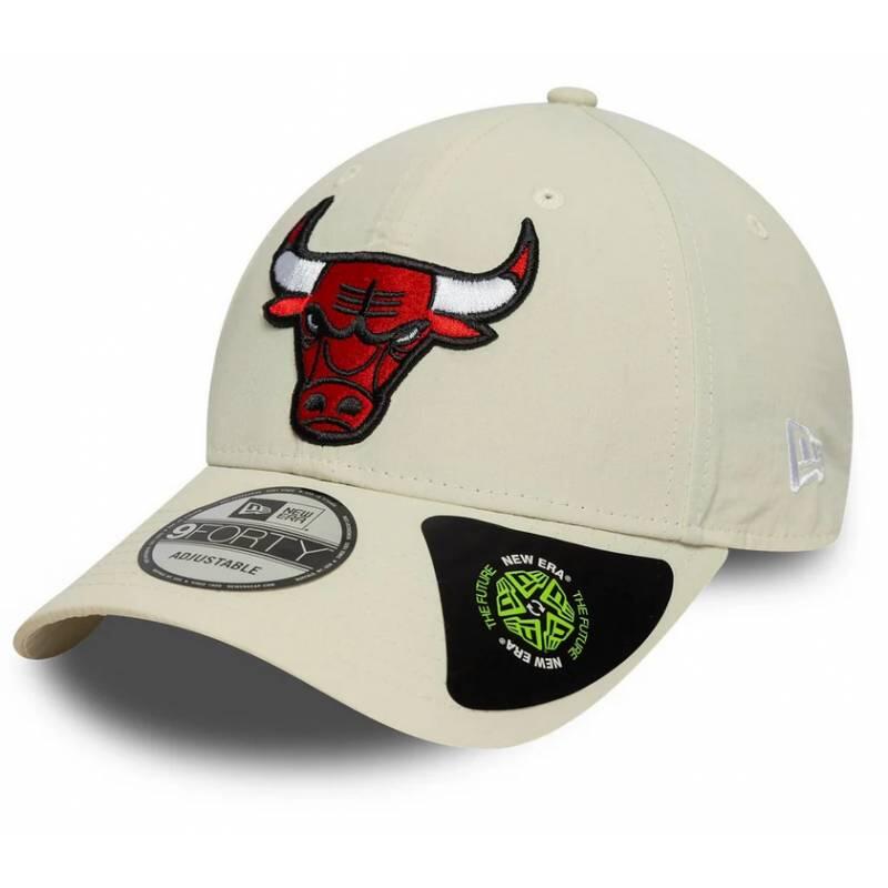 Casquette NBA Chicago Bulls New Era Recycled 9Forty Crème 1/3