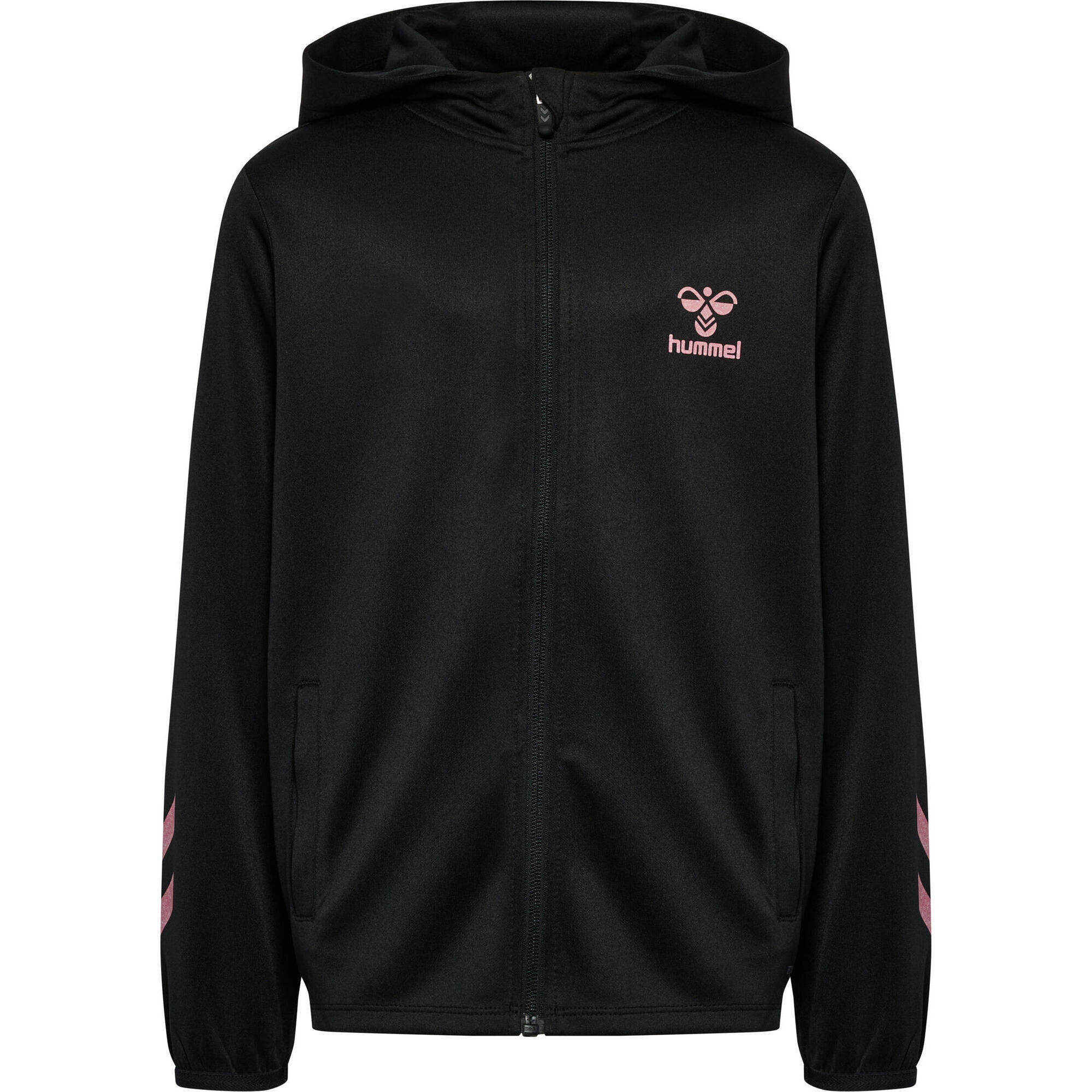 Hummel - Enfiler Zip Combinaison Hmlshimmer Multisport Enfant Hummel - Sweat Zippé - Noir|rose - Decathlon