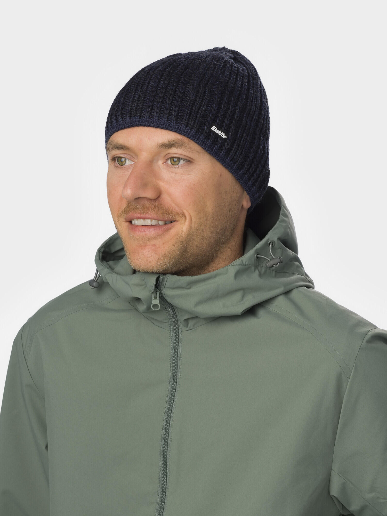 Eisbär Strickmütze Rene MÜ für Damen und Herren 3/4