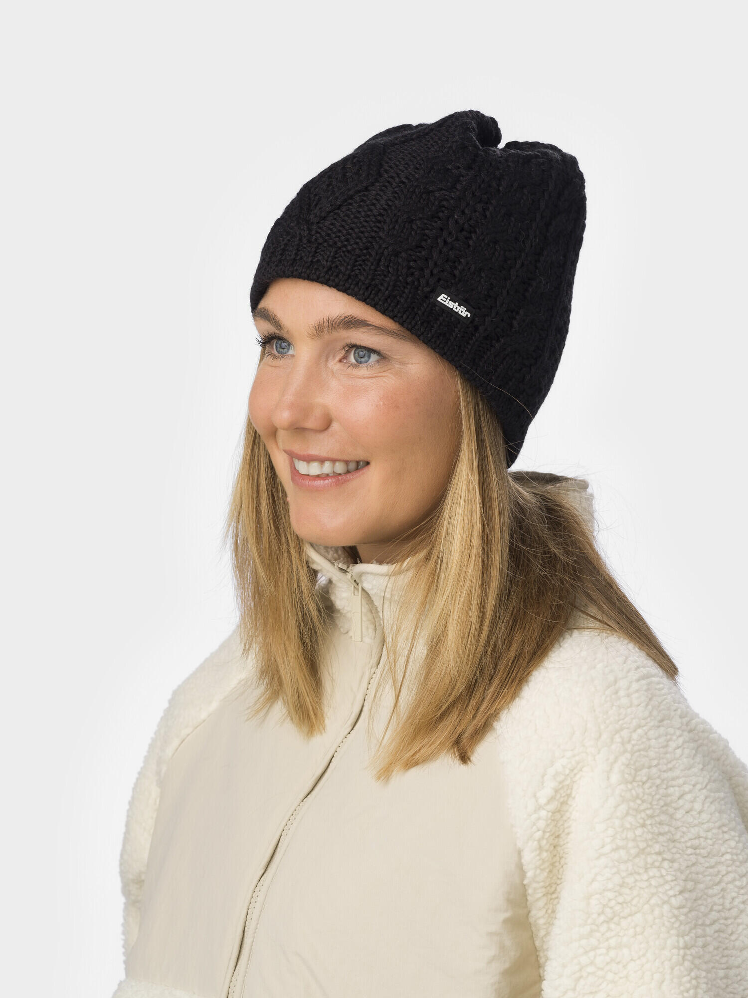 Mütze Neila Wintermütze Damen Haube Fleece warm Merino 4/4
