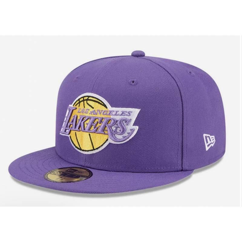 Casquette NBA Los Angeles Lakers New Era Hardwood Classic 59FIFTY Violet 1/5
