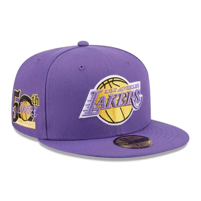 Casquette NBA Los Angeles Lakers New Era Hardwood Classic 59FIFTY Violet 3/5