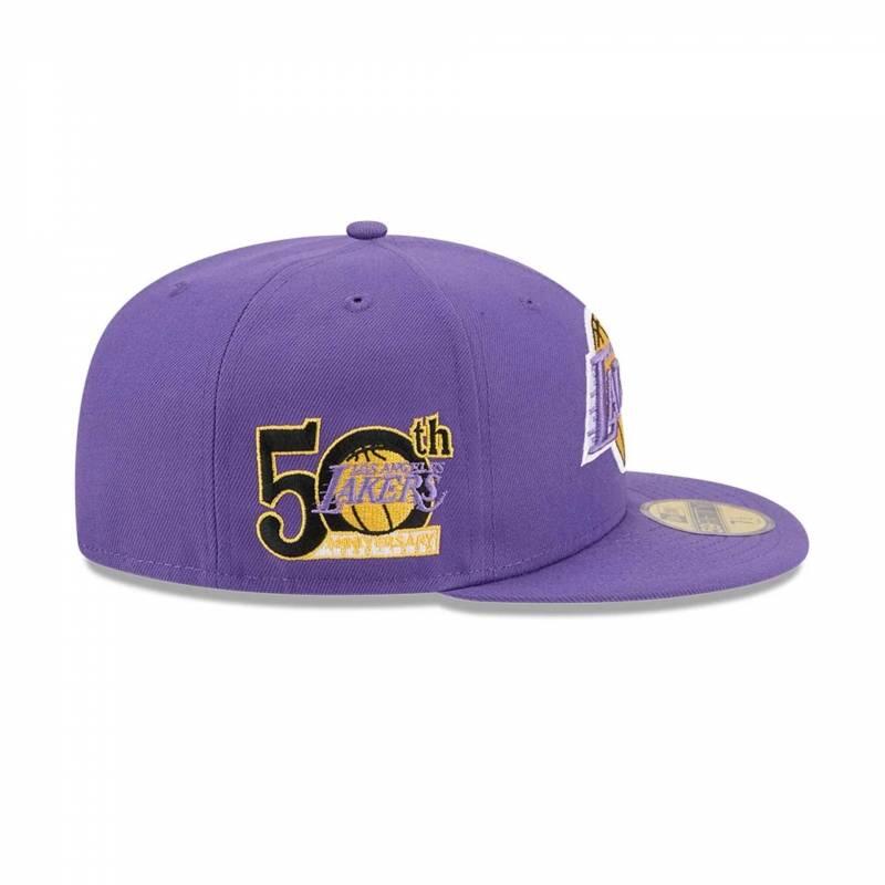 Casquette NBA Los Angeles Lakers New Era Hardwood Classic 59FIFTY Violet 2/5
