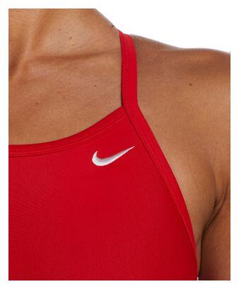 Maillot de bain Nike Solid-Wom University Red Femme 3/4