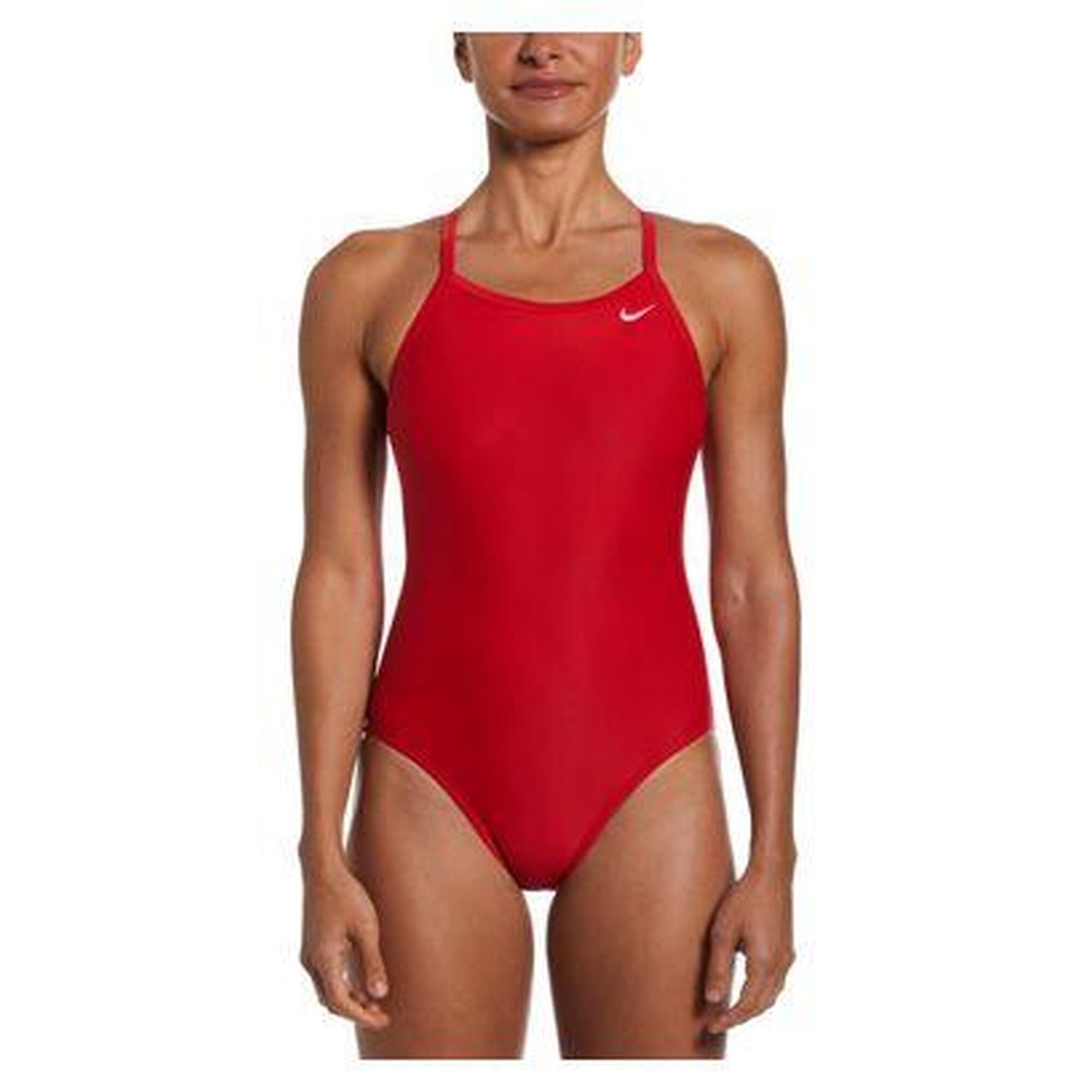 Nike Swim - Maillot De Bain Nike Solid-wom University Red Femme - Maillot De Bain 1 Pièce - Rouge - Decathlon