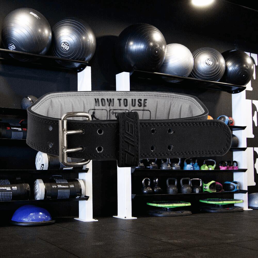 Chiba 40810 Leather Training  Belt (Black/Black) M - Accessoires - Riemen 2/3
