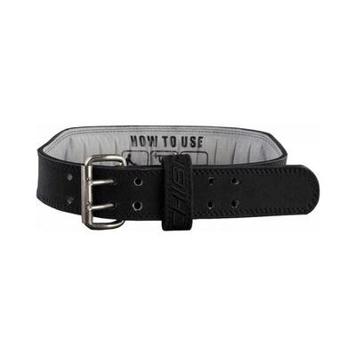 Chiba 40810 leather training belt (black/black) s - accessoires - riemen