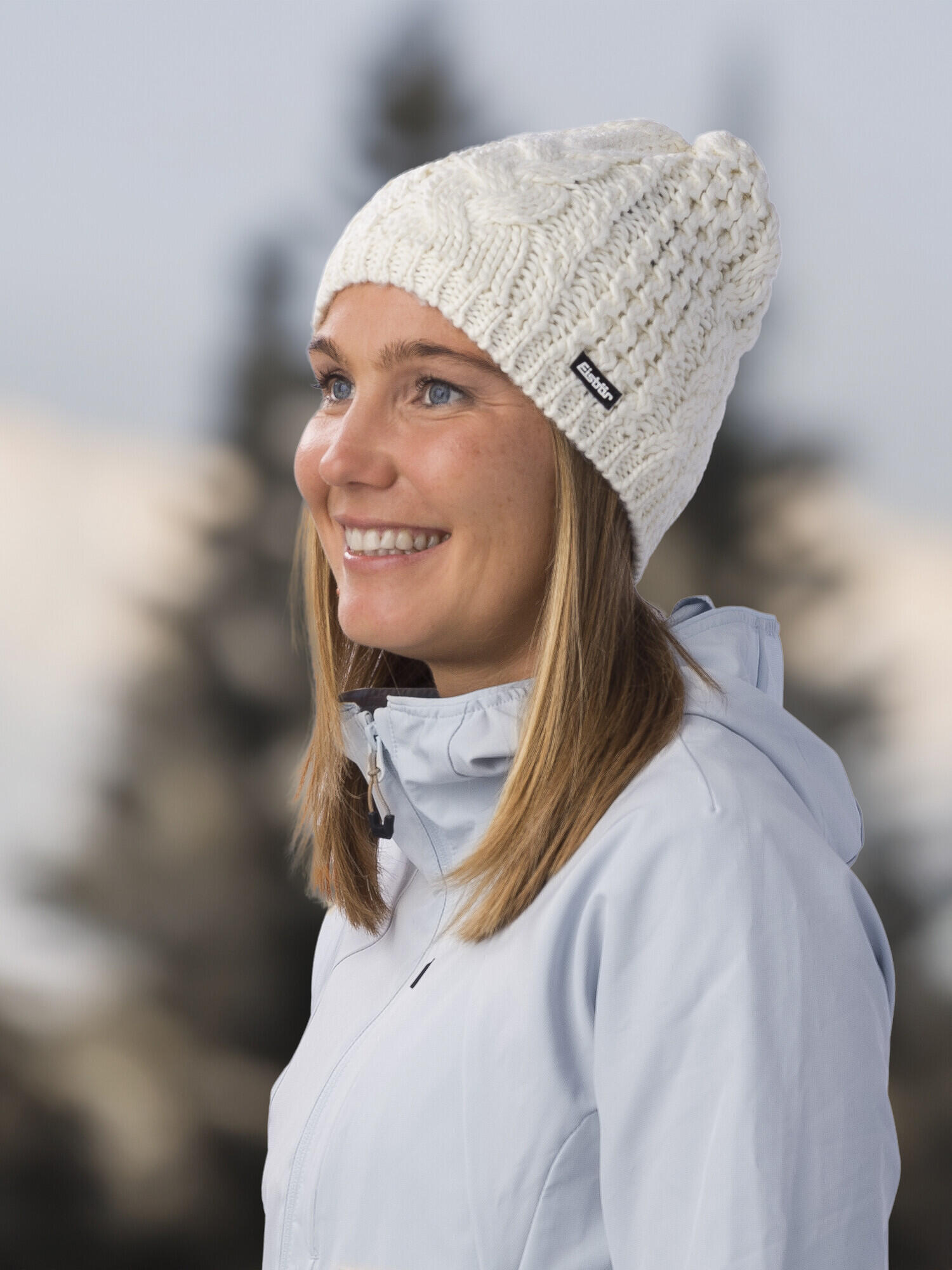 Mütze Afra Wintermütze Damen Haube Fleece warm Merino 4/5