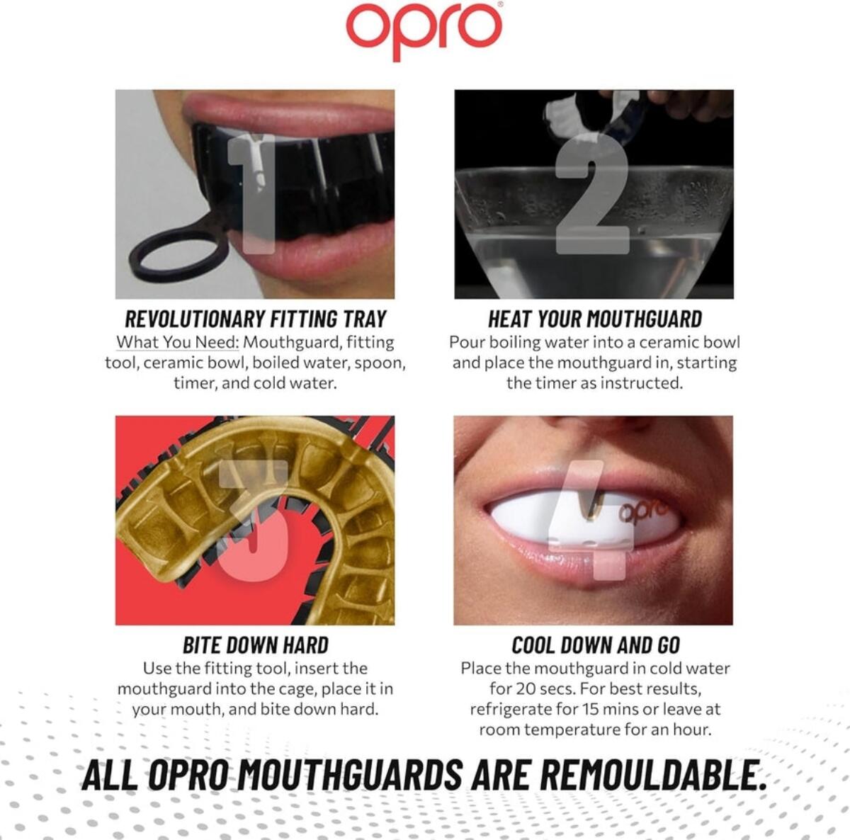 Zahnspangen-Mundschutz OPRO Gold 4/4