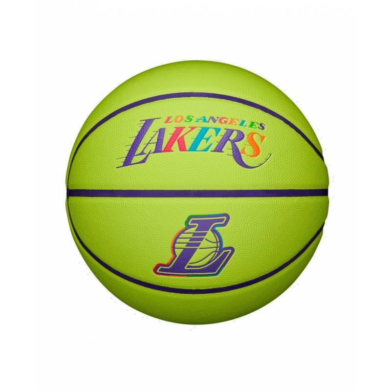 Wilson - Ballon De Basketball Wilson Nba Los Angeles Lakers Team Neon - Ballon De Basket - Decathlon