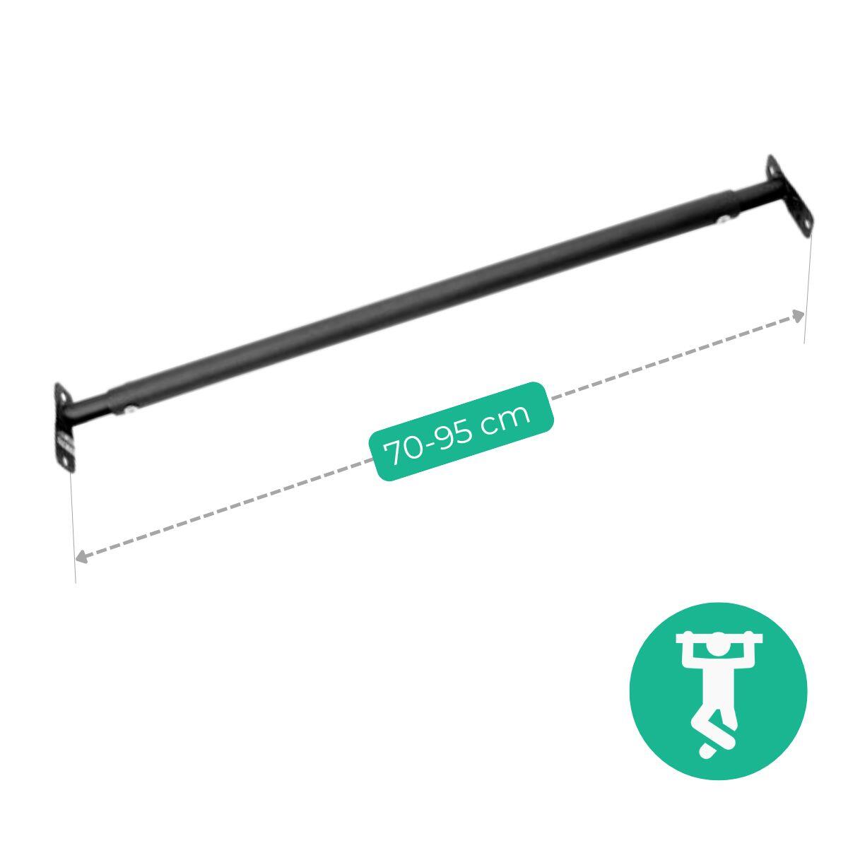Drążek Do Podciągania Gamma 70-95 Cm-Czarny 3/6
