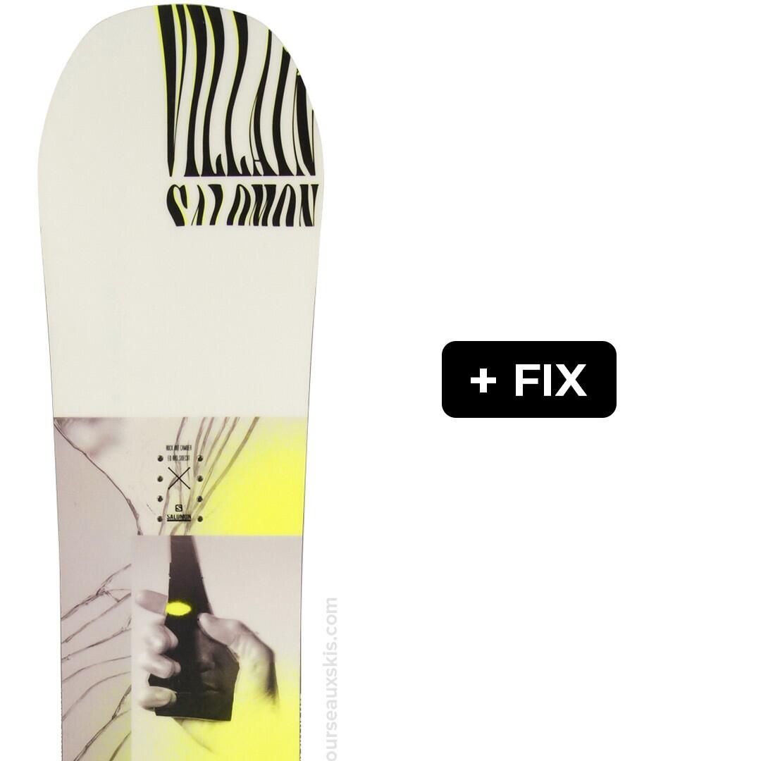 Reconditionné - SALOMON THE VILLAIN + FIX - Très bon état 1/3