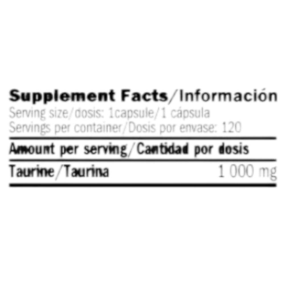 Taurine 1000mg - 120 capsules de Amix Nutrition 2/4