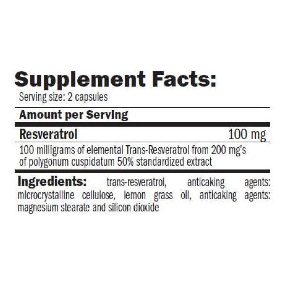 Pure Resveratrol Anti-Ox 100mg - 60 capsules de Amix Nutrition 2/4