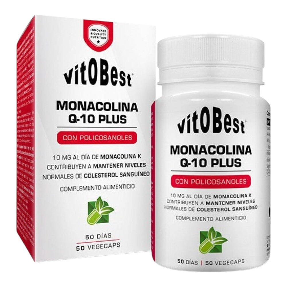 Monacolin Q10 Plus - 50 kapsułek roślinnych VitoBest