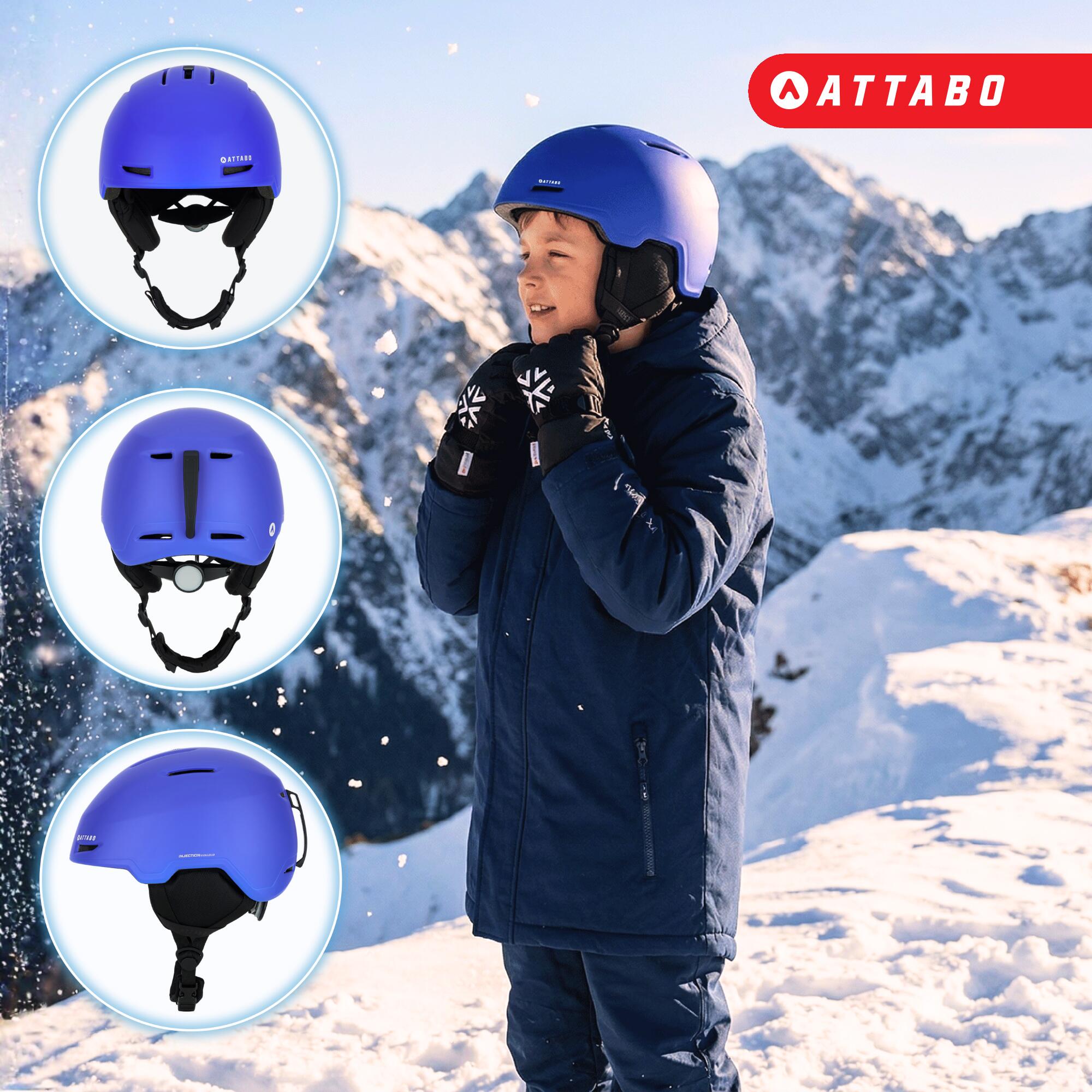 Capacete de esqui infantil ATTABO Avens 2.0 Jr azul 48-54 cm 4/7