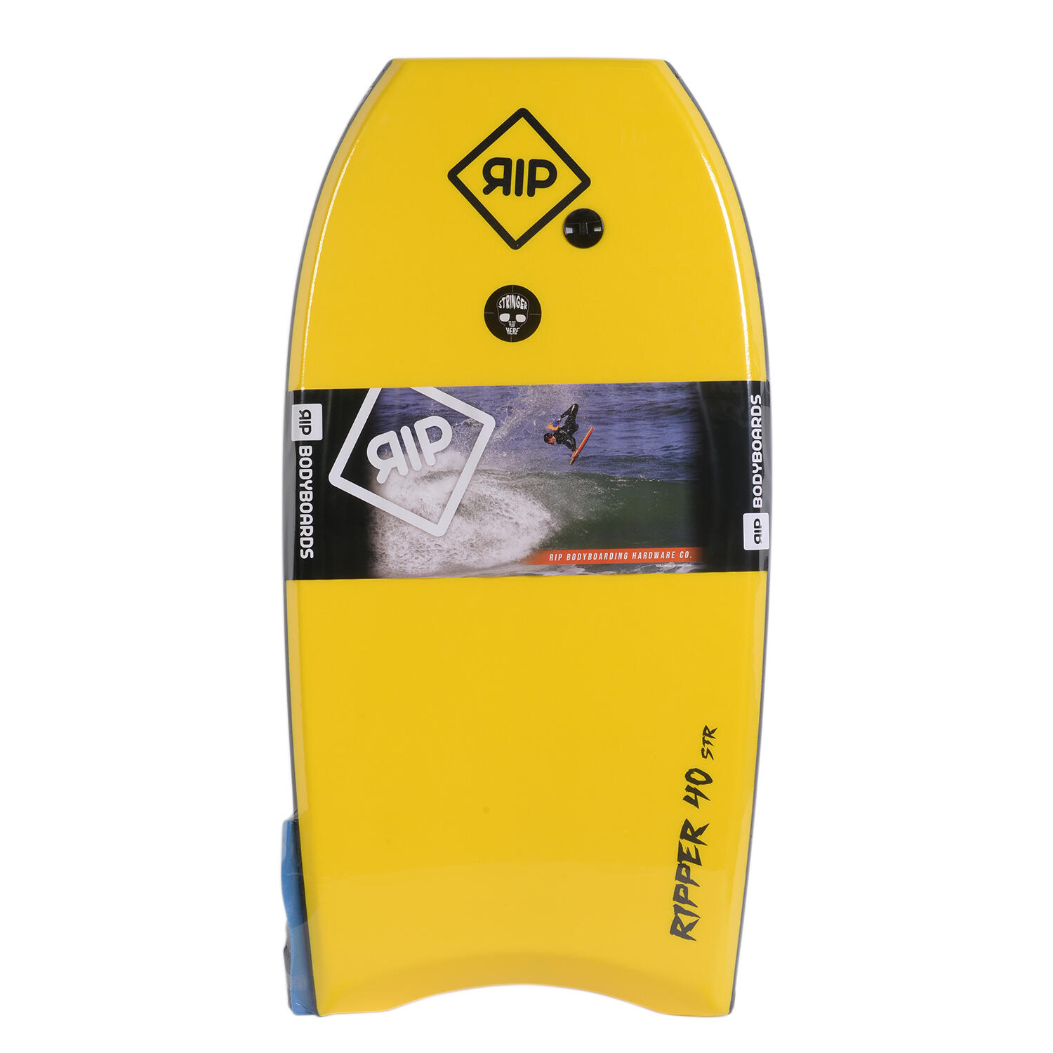 Rip - Rip Bodyboard - Ripper Stringer Avec Leash (eps) - Yellow / Orange - Bodyboard - Jaune|orange - Decathlon
