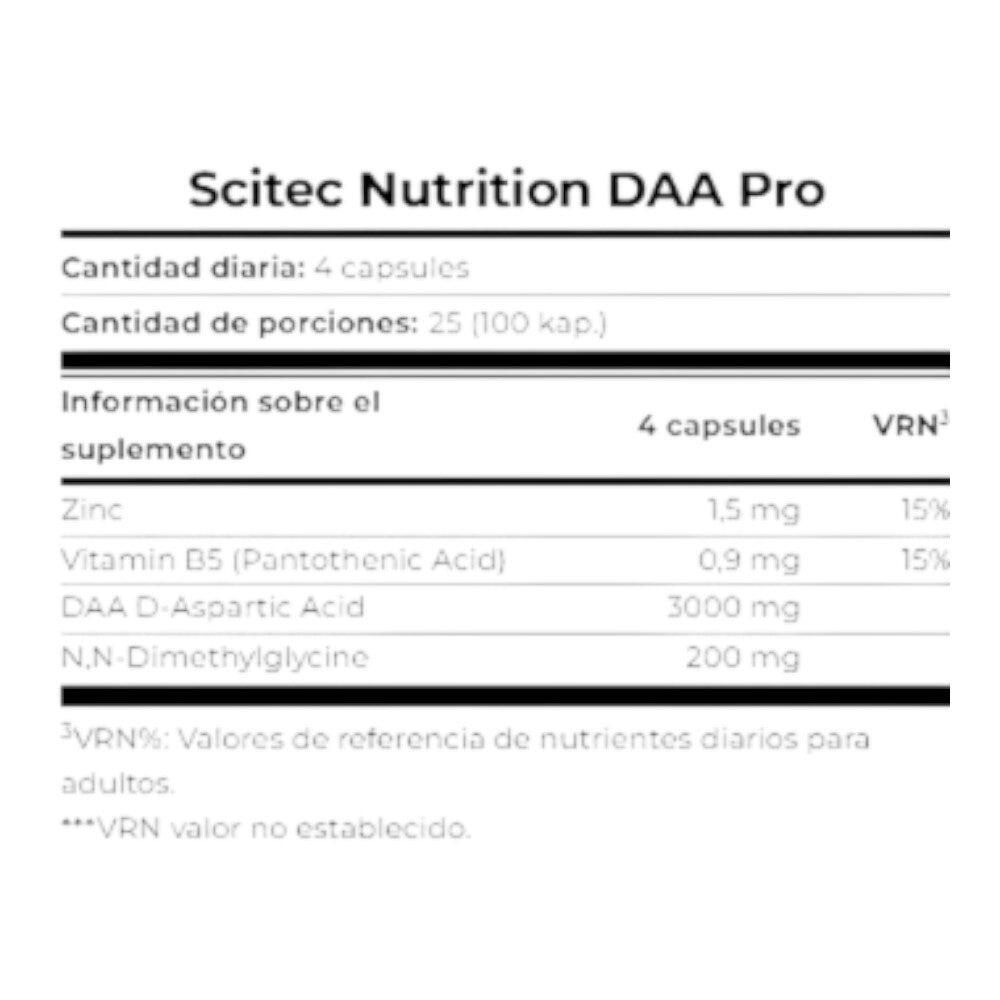 Daa Pro - 100 capsules de Scitec Nutrition 2/4