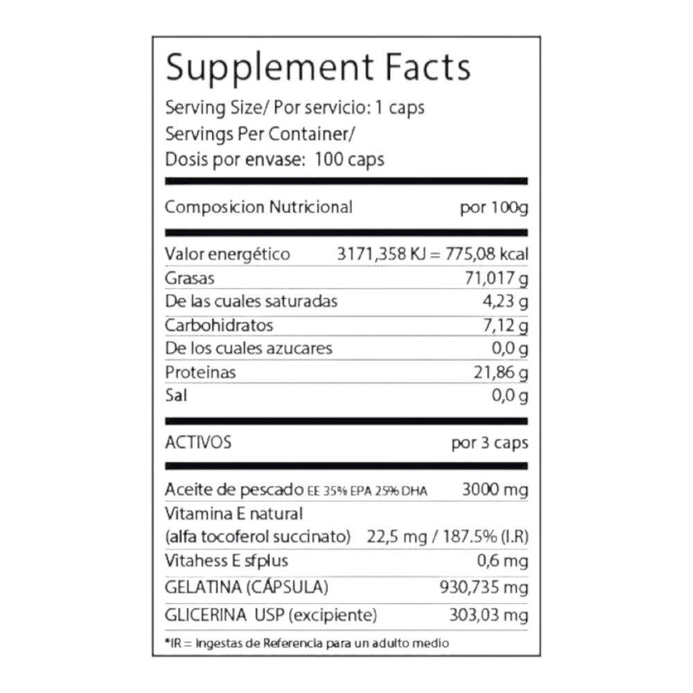 Oméga 3 Huile de Poisson - 100 softgels de BIG 2/4