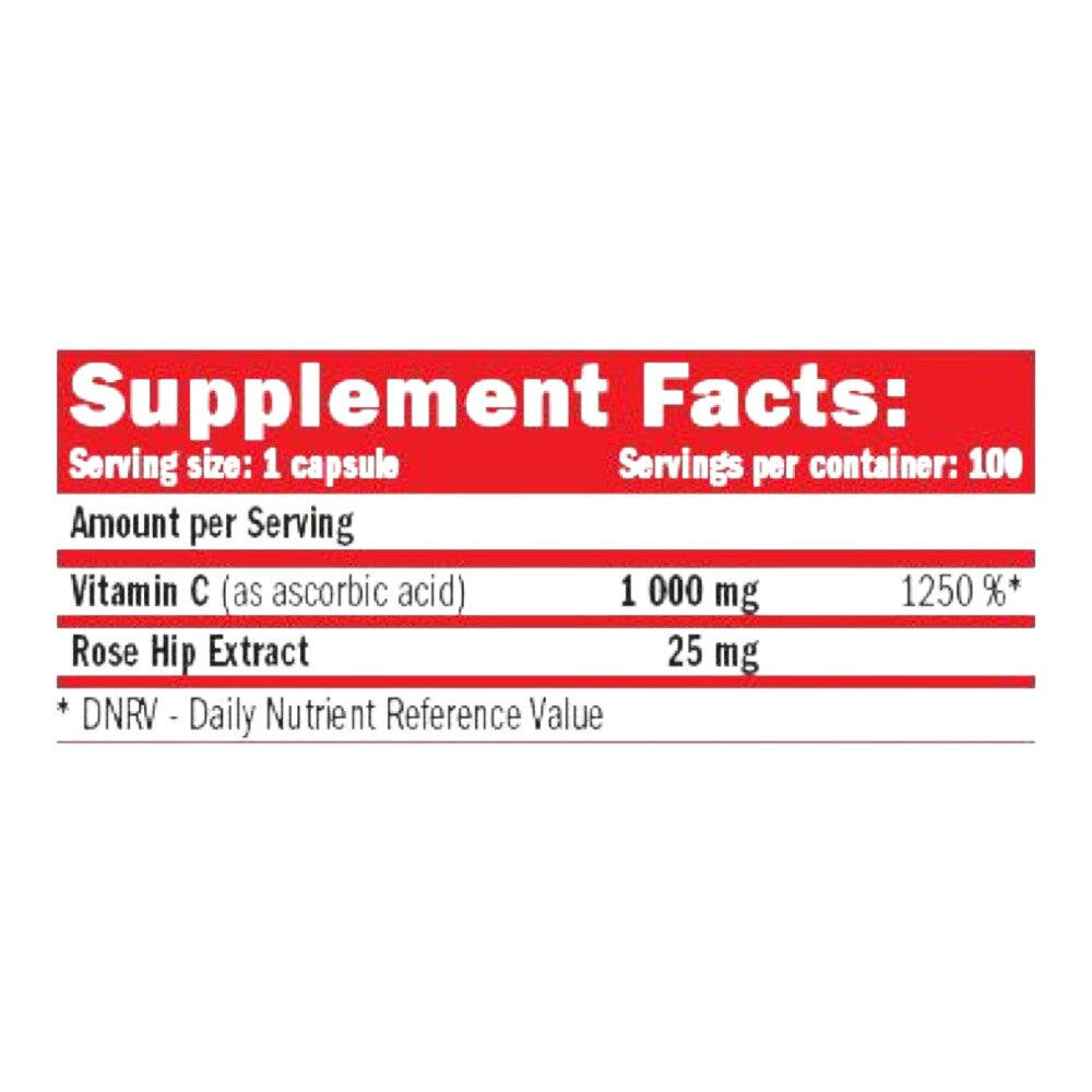 Amix Vitamina C 1000 - 100 Cápsulas Fortalece El Sistema Inmunológico 2/5