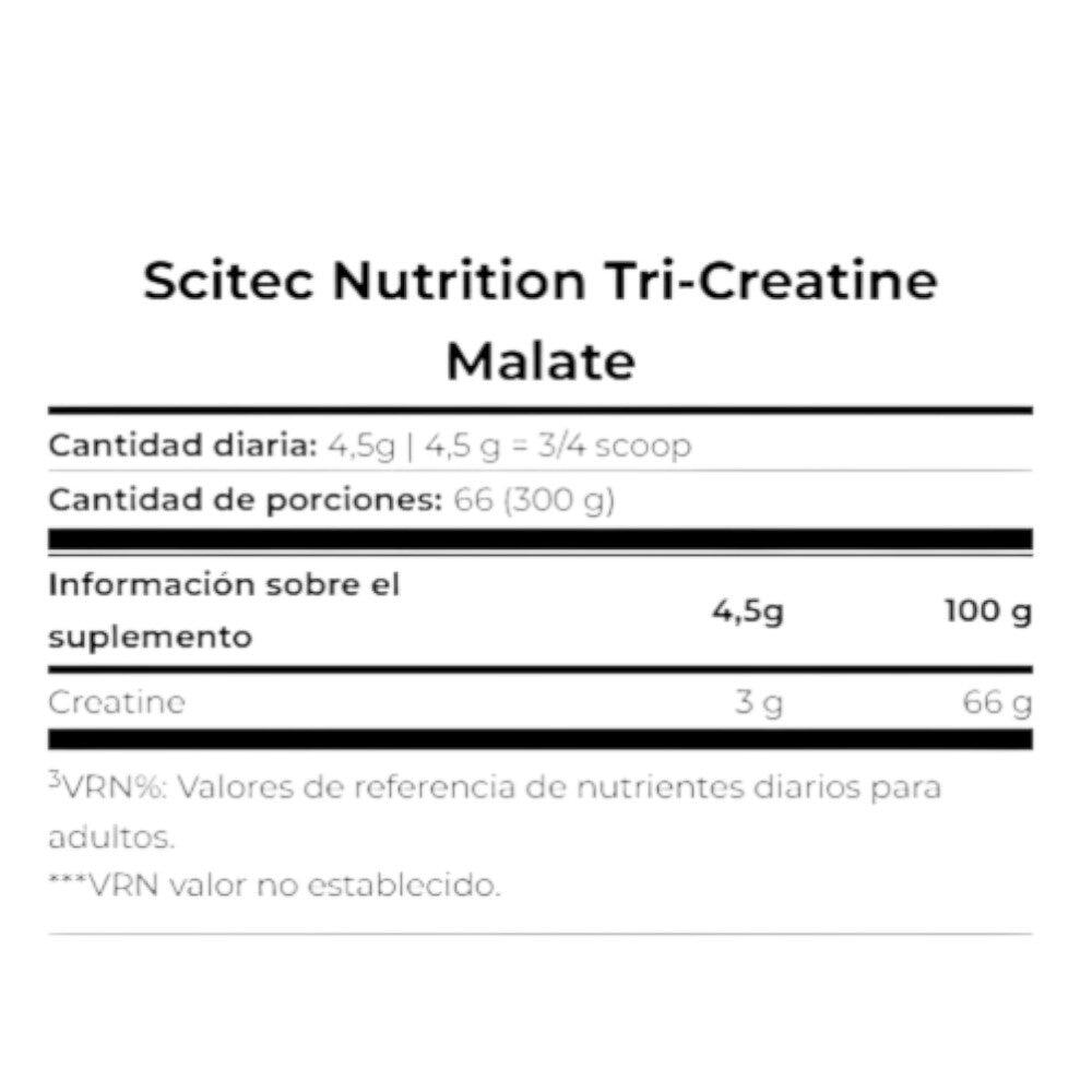 Tri-creatine malate - 300g Neutre de Scitec Nutrition 2/4