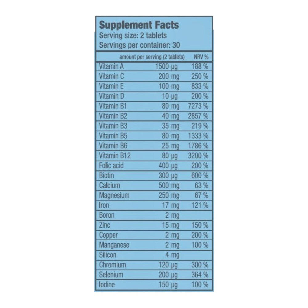 Multivitamin for Women - 60 comprimés de Biotech USA 2/4