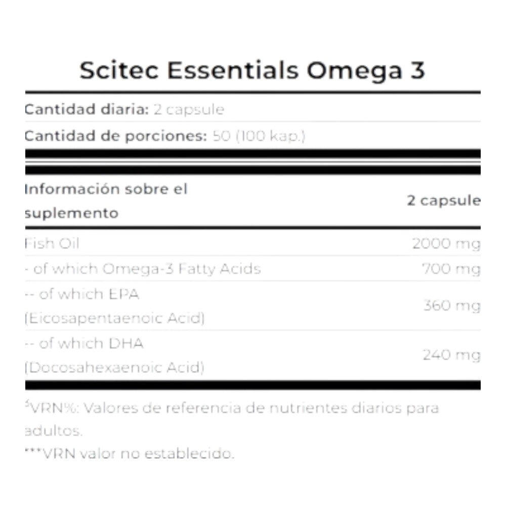 Omega 3 - 100 softgels de Scitec Nutrition 2/5
