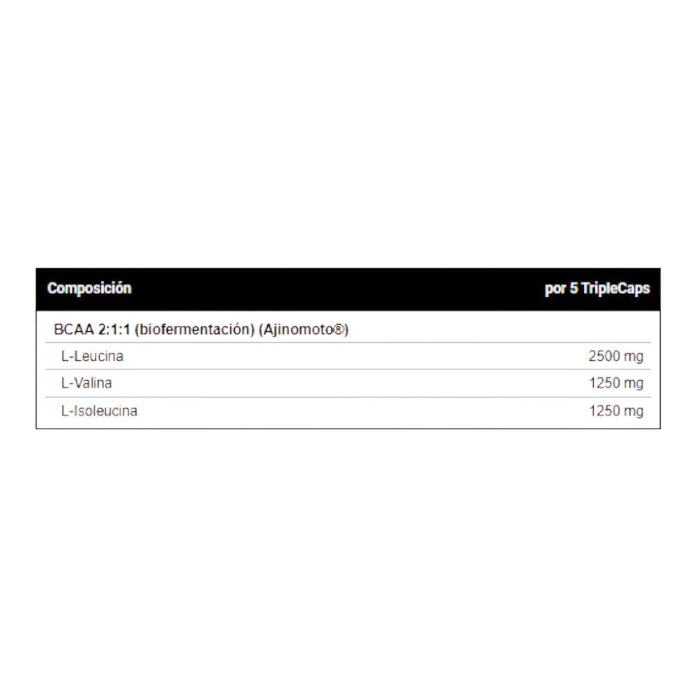 Bcaa 5000 - 100 triplecaps de VitoBest 2/4