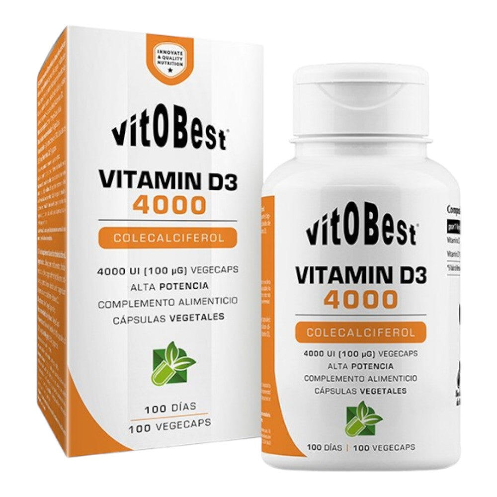 Vitamin D3 4000 IU - 100 Vegetable Capsules VitoBest