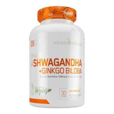 Ashwagandha + Ginkgo Biloba 60 Caps