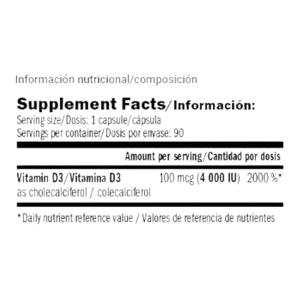 Vitamine d 4000iu - 90 capsules de Amix Nutrition 2/4