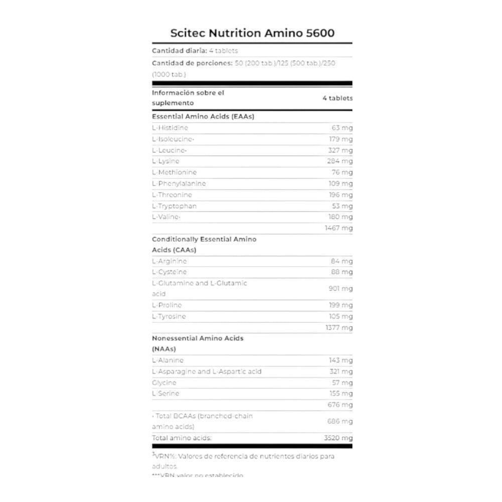 Amino 5600 - 1000 comprimés de Scitec Nutrition 2/4
