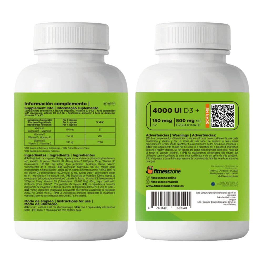 Ultimate Formula Vitamin D3 & K2 + Magnesium 120 Caps 2/2