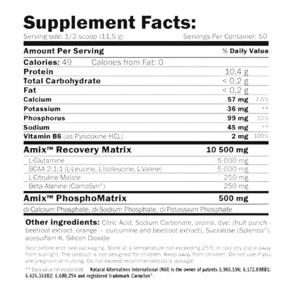 Recovery max - 575g Punch aux Fruits de Amix Nutrition 2/4