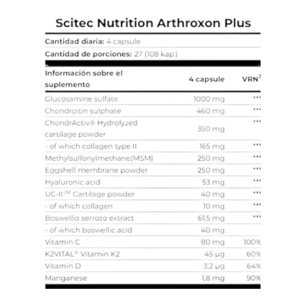 Arthroxon Plus 108 Caps 2/3