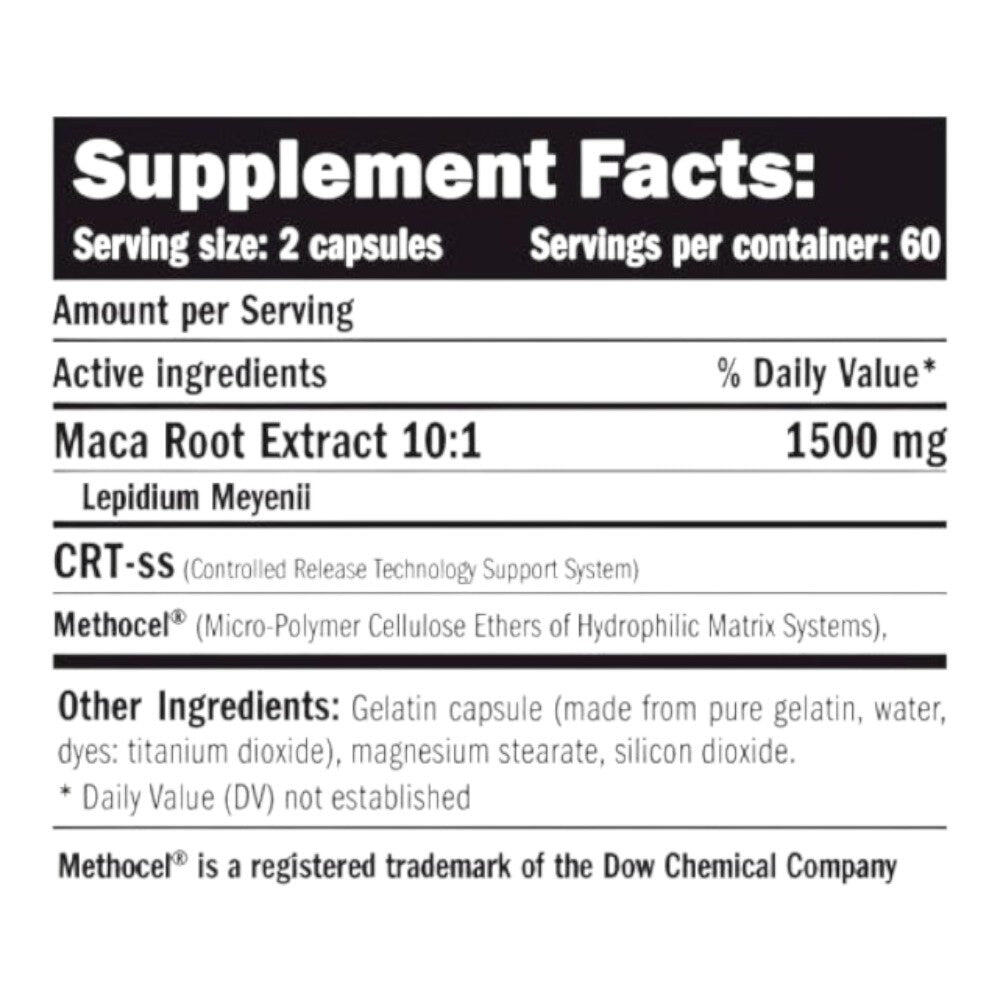 Peruvian Maca - 120 Cápsulas Amix Nutrition 2/4
