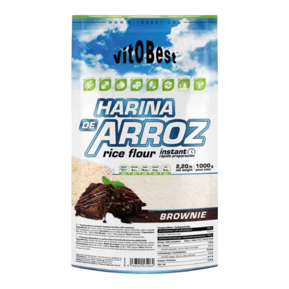 VITOBEST Farina di riso - 1 Kg Brownie VitoBest
