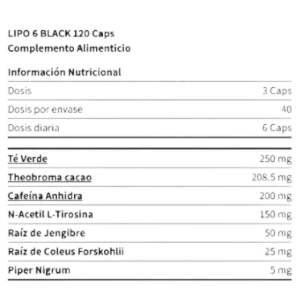 Lipo-6 Black 120 Caps 2/2