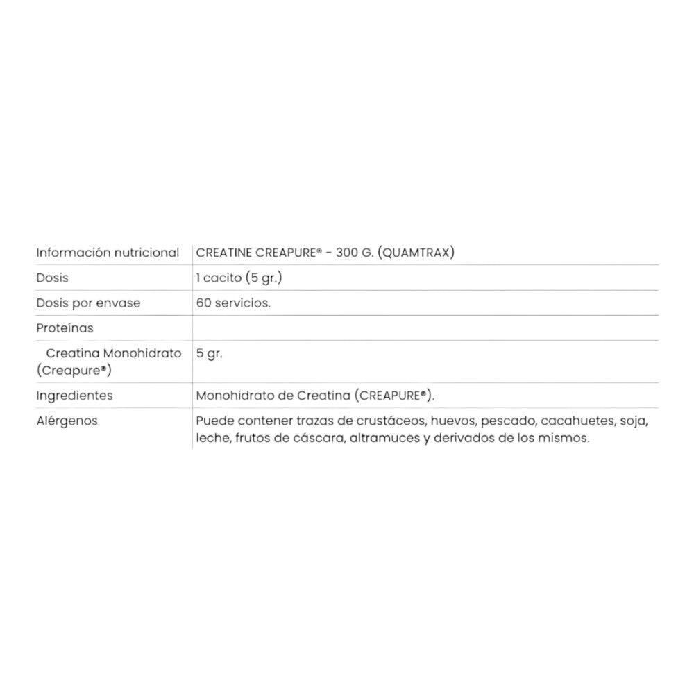 Créatine creapure - 300g de Quamtrax 2/3