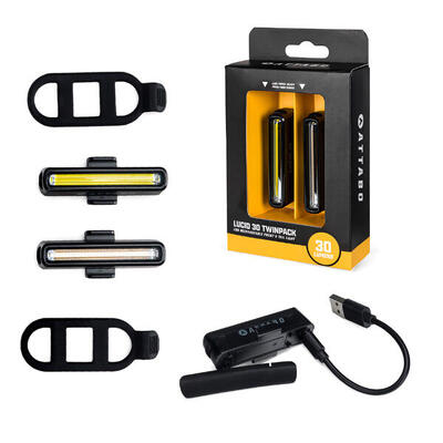 Set di luci per bicicletta ATTABO LUCID 30