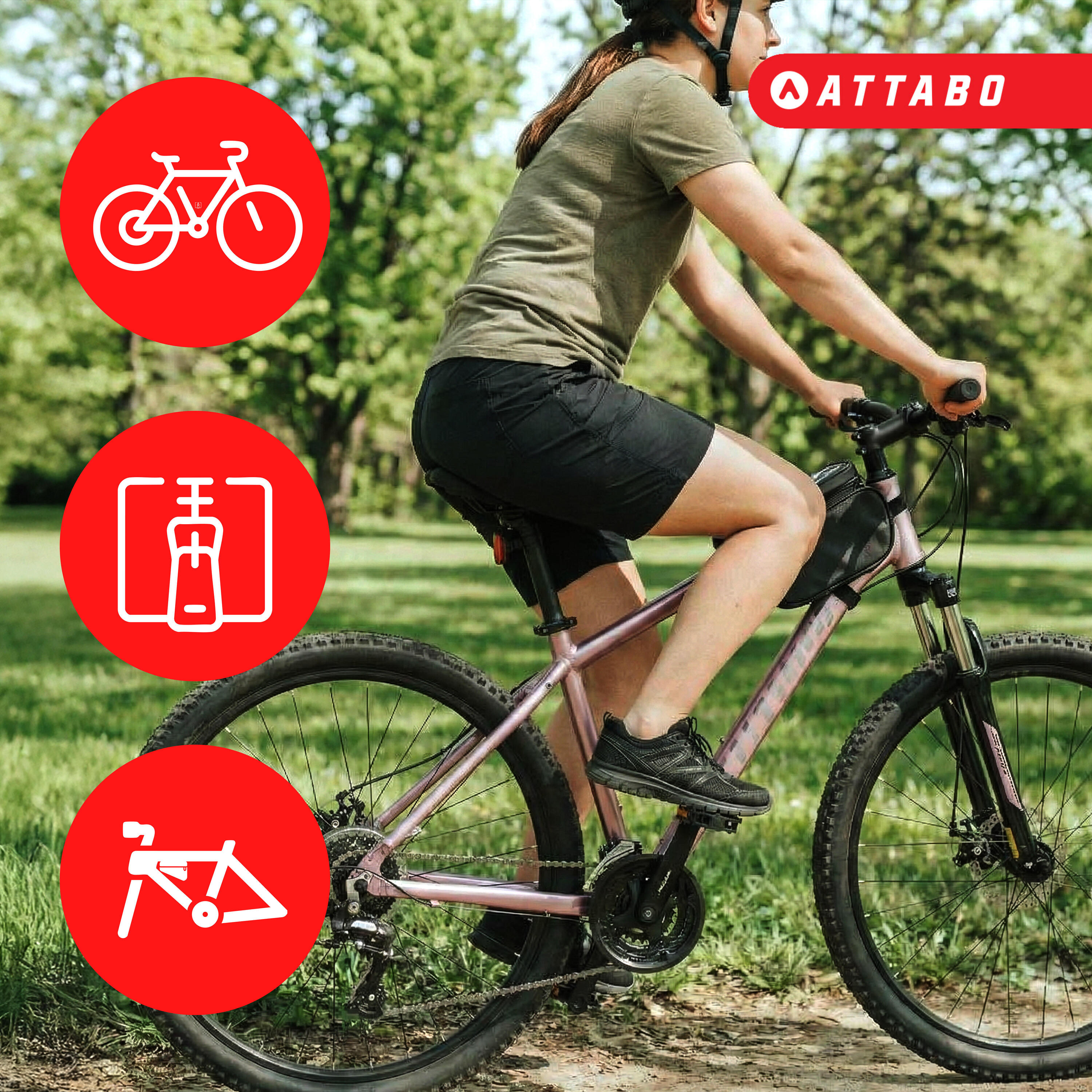 Bolsa de bicicleta para el cuadro ATTABO NaviPack 3/7